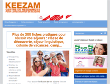 Tablet Screenshot of keezam.fr